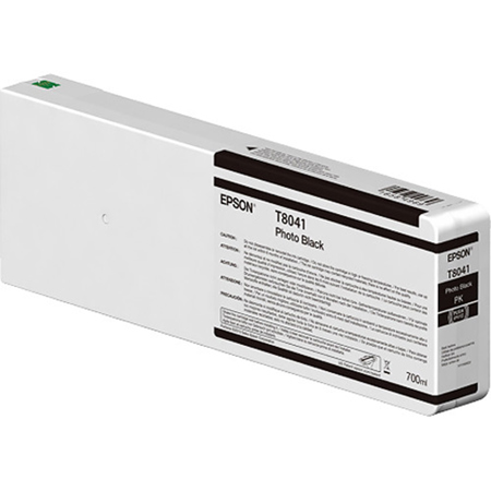Epson T804 UltraChrome HD/HDX 700ml Ink Cartridge for SureColor LF Printers Photo Black